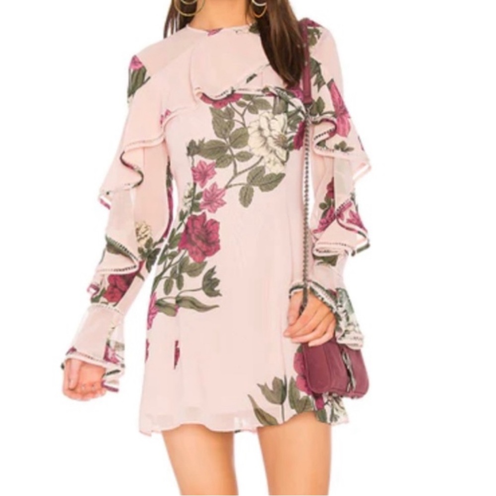 KEEPSAKE THE LABEL Night Lights Dress in Blush Pink